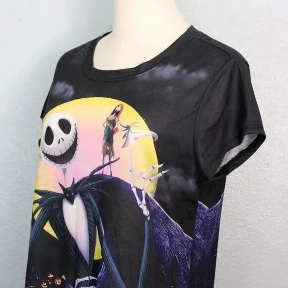 Disney Nightmare Before Christmas Shirt Jack And Sally Size Juniors XL 15-17 - Picture 5 of 10